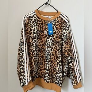 Oversized adidas sweatshirt - limited edition 2020 leopard print pattern - NWT